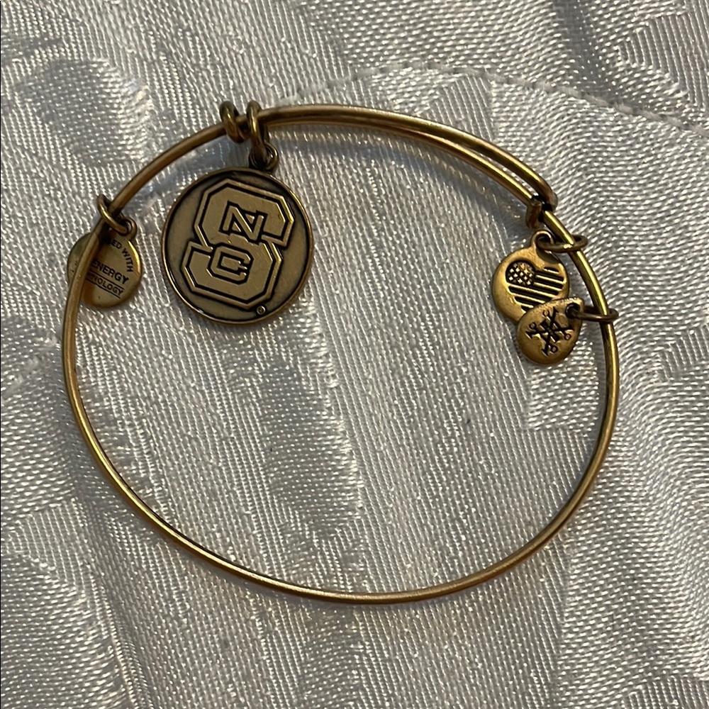 Gold Charm Bangle Bracelet